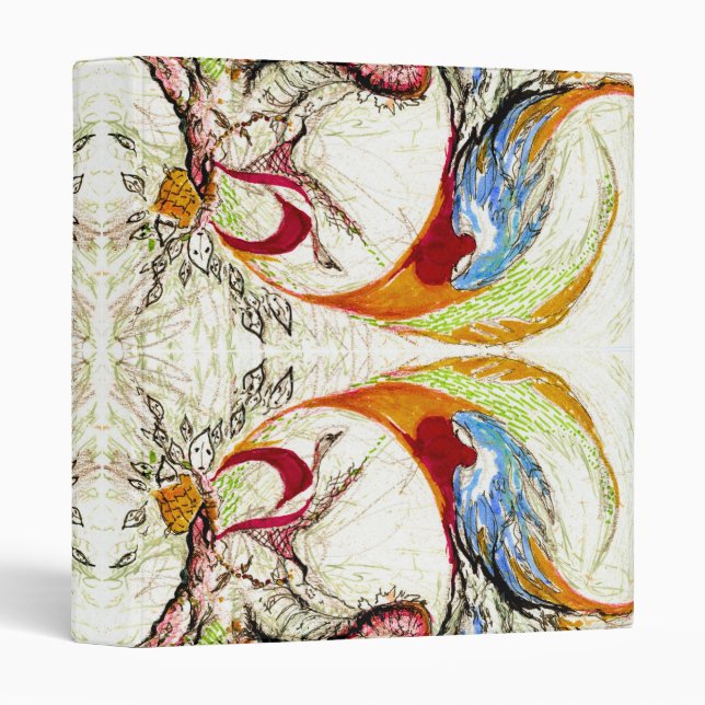 Trees and Birds fantasy Binder (Front/Spine)