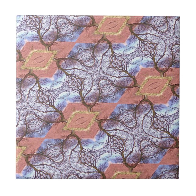 TREES AND FIELDS PATTERN   TILE (Front)