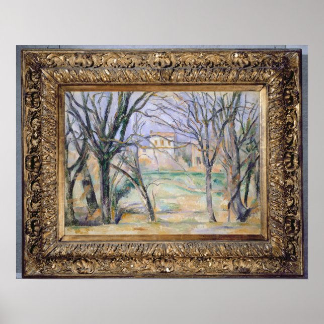 Trees and houses, 1885-86 poster (Front)