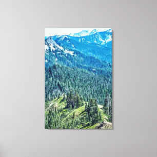 Trees and Ridges Canvas Print