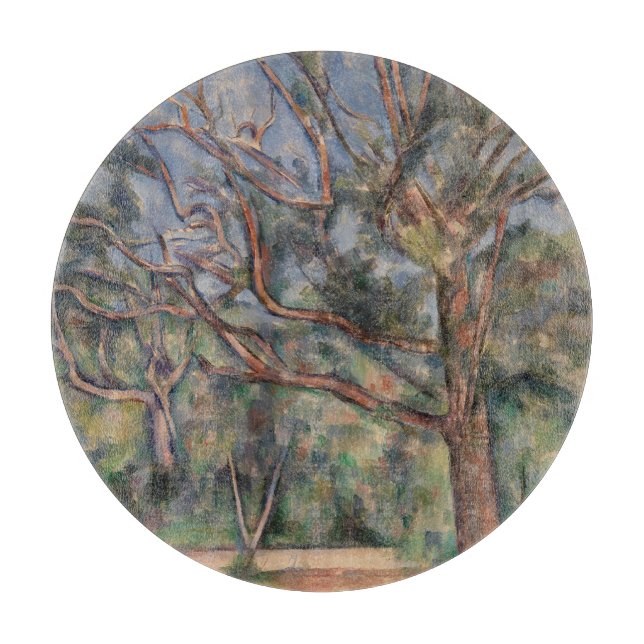 Trees and Road, Post Impressionist Landscape Cutting Board (Front)