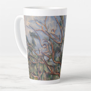 Trees and Road, Post Impressionist Landscape Latte Mug