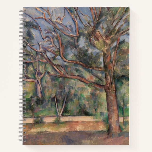 Trees and Road, Post Impressionist Landscape Notebook (Front)