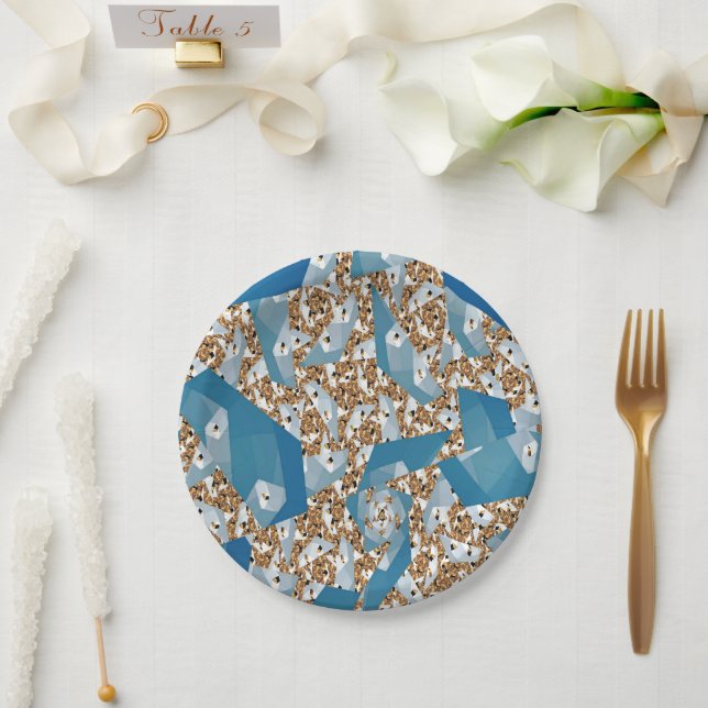 TREES AND SKY PAPER PLATE (Wedding)