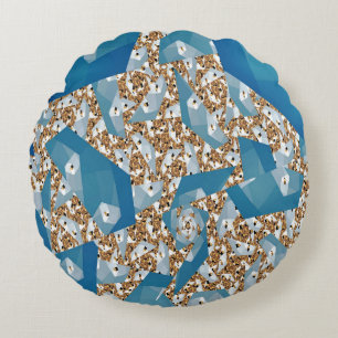 TREES AND SKY ROUND PILLOW