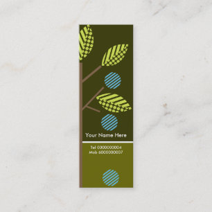 Trees And Their Fruit Business Cards-Skinny Mini Business Card