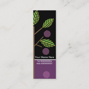 Trees And Their Fruit Business Cards-Skinny Mini Business Card