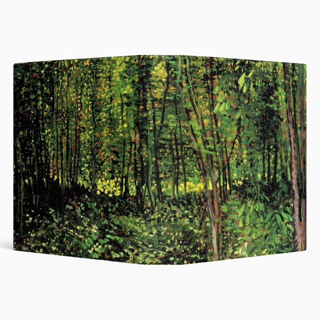 Trees and Undergrowth by Vincent van Gogh Binder (Background)
