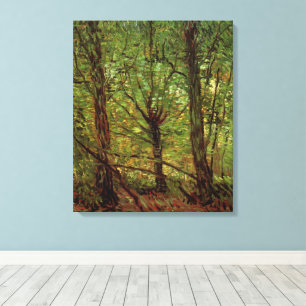 Trees and Undergrowth by Vincent van Gogh Canvas Print