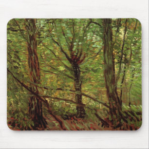 Trees and Undergrowth by Vincent van Gogh Mouse Pad