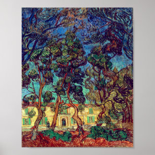 Trees at Hospital Garden Van Gogh Poster