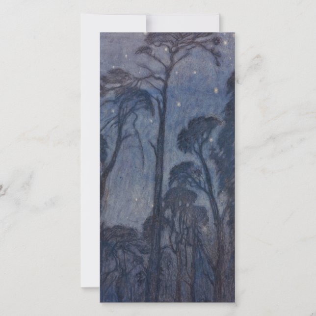 Trees at Twilight (by Edward Robert Hughes) Card (Front)