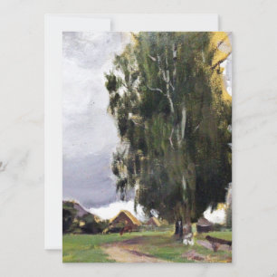 Trees Beside a Village