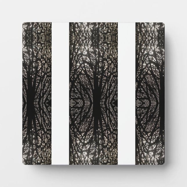 Trees black and white plaque (Front)