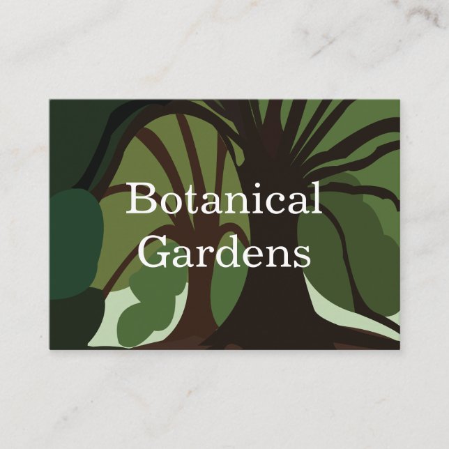 Trees Botanical Nature Business Card (Front)