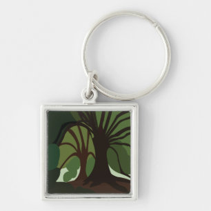 Trees Botanical Nature Keychain