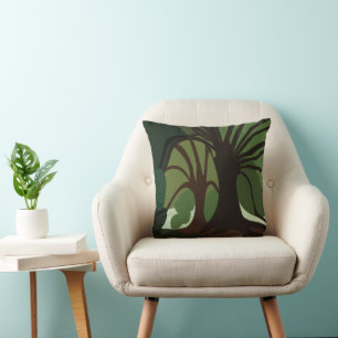 Trees Botanical Nature Throw Pillow