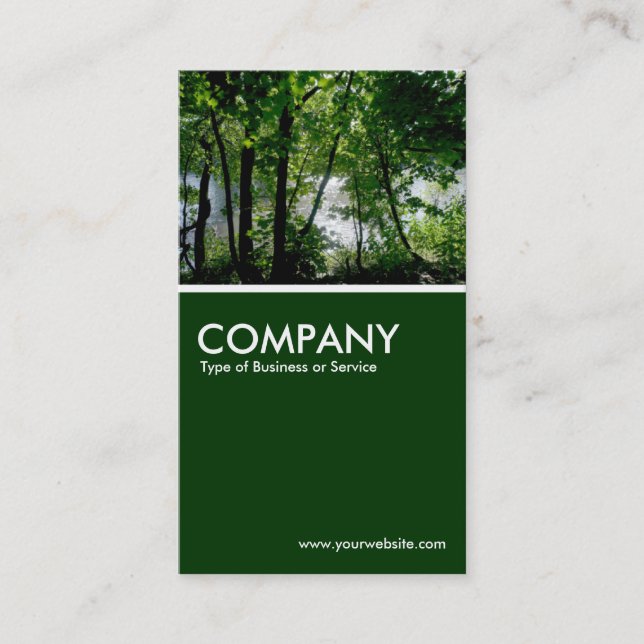 Trees by the River Business Card (Front)