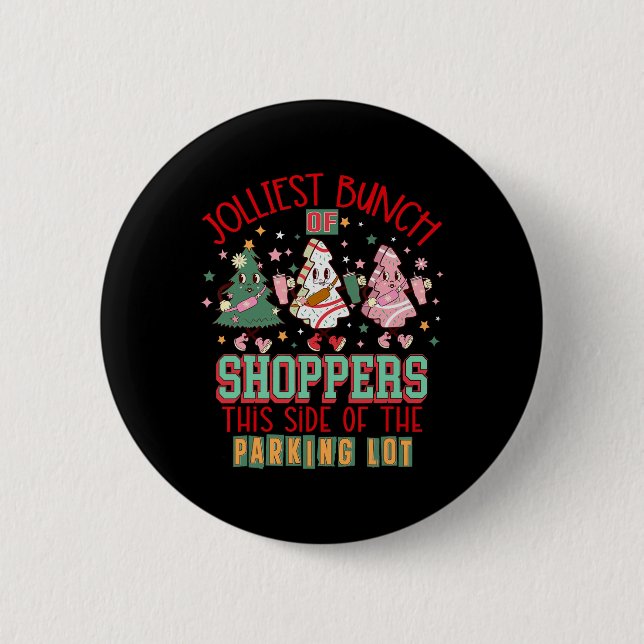 Trees Cake Debbie Friday Jolliest Bunch Of Shopper 2 Inch Round Button (Front)