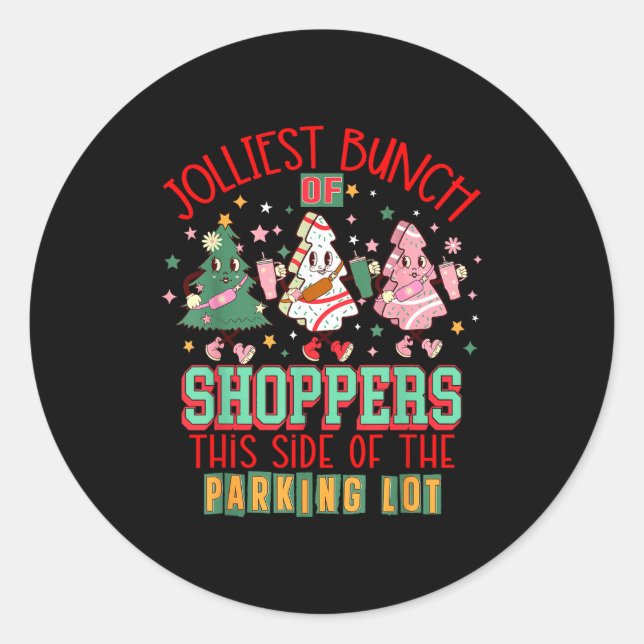 Trees Cake Debbie Friday Jolliest Bunch Of Shopper Classic Round Sticker (Front)