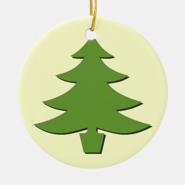 trees ceramic ornament (Front)