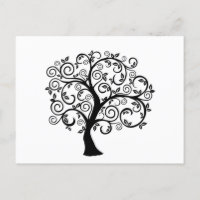 Trees designed postcards 