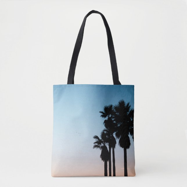 Trees during golden hour tote bag (Front)