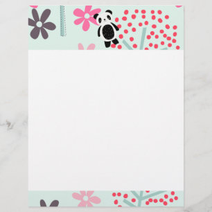 Trees, Flowers, and Panda Bears