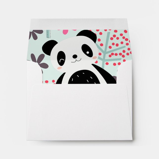 Trees, Flowers, and Panda Bears Envelopes (Back (Bottom))