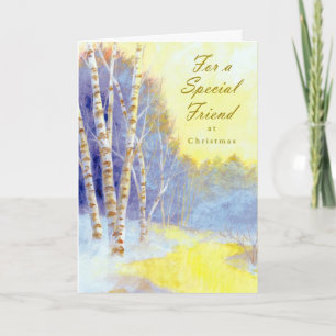 Trees For Special Friend... Holiday Card