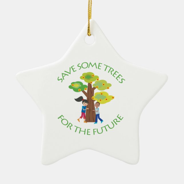 Trees for the Future Ceramic Ornament (Front)