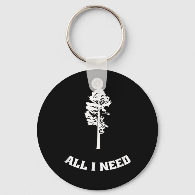 Trees Forest Forest Nature Walking Environmental Keychain (Front)