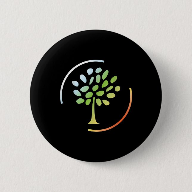 Trees Forest Natural Co2 Tree Environmental 2 Inch Round Button (Front)