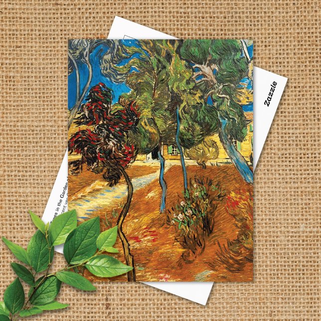 Trees Garden Asylum Vincent van Gogh Postcard (Creator Uploaded)