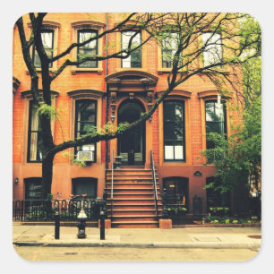 Trees Grow in Brooklyn Square Sticker