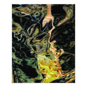 "Trees in a Field, Autumn" Abstract Landscape Photo Print