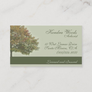 Trees in Fall Business Card