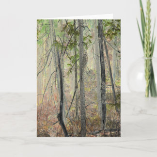 "Trees in Spring" Digitally Transformed Forest Card
