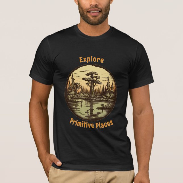 Trees in swamp design  T-Shirt (Front)