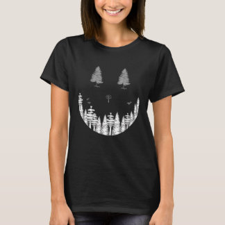 Trees in the Shape of a Happy Face Tree Nature  Un T-Shirt