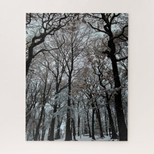 Trees, in the snow jigsaw puzzle