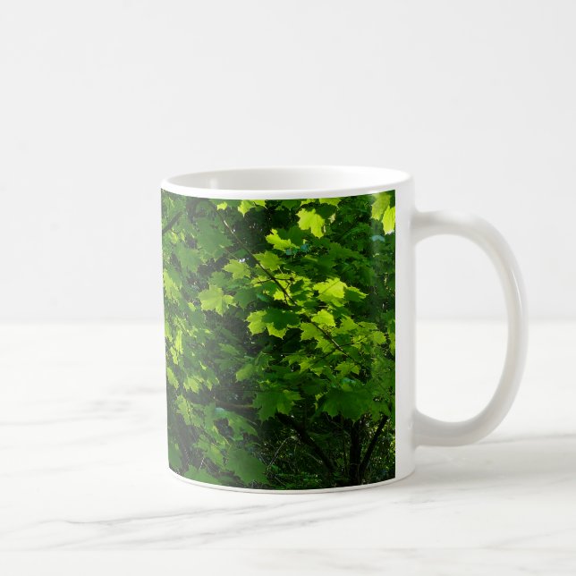 Trees in the Spring. Bute Park, Cardiff. Wales Coffee Mug (Right)