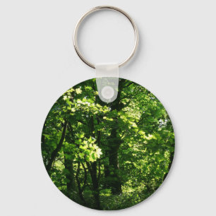 Trees in the Spring. Bute Park, Cardiff. Wales Keychain