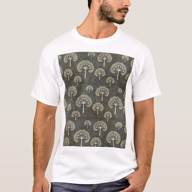 Trees in Winter Men's T-Shirts (Front)