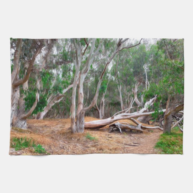 Trees Kitchen Towel (Horizontal)