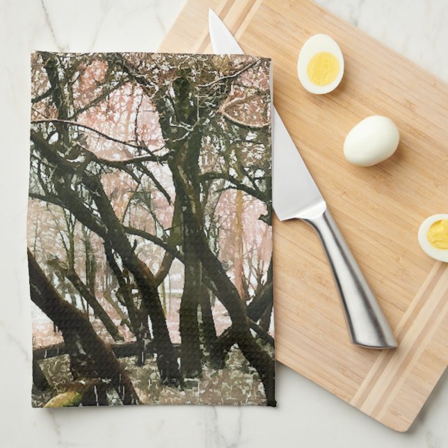 TREES KITCHEN TOWEL (Quarter Fold)