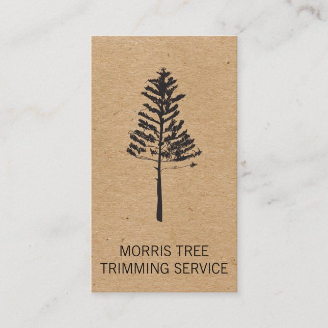 Trees | Landscaping | Gardener Business Card (Front)