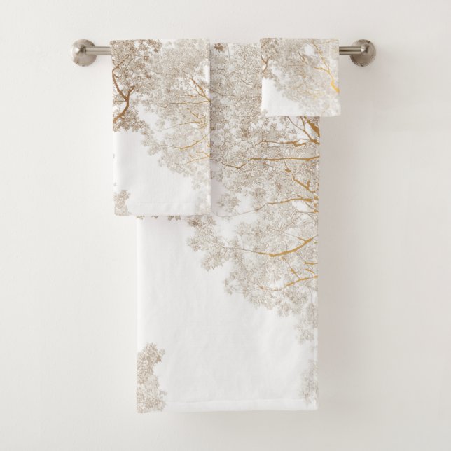 Trees Map 1 Bath Towel Set (Insitu)