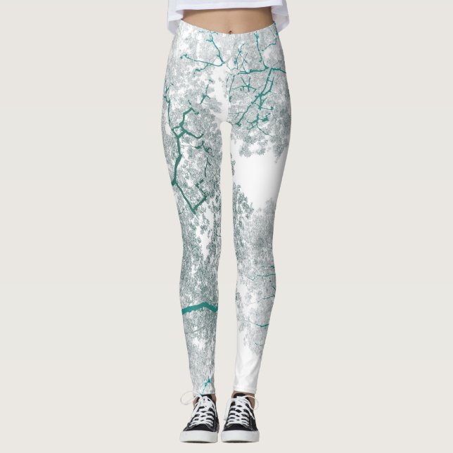 Trees Map 3 Leggings (Front)
