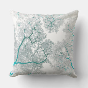 Trees Map 3 Throw Pillow